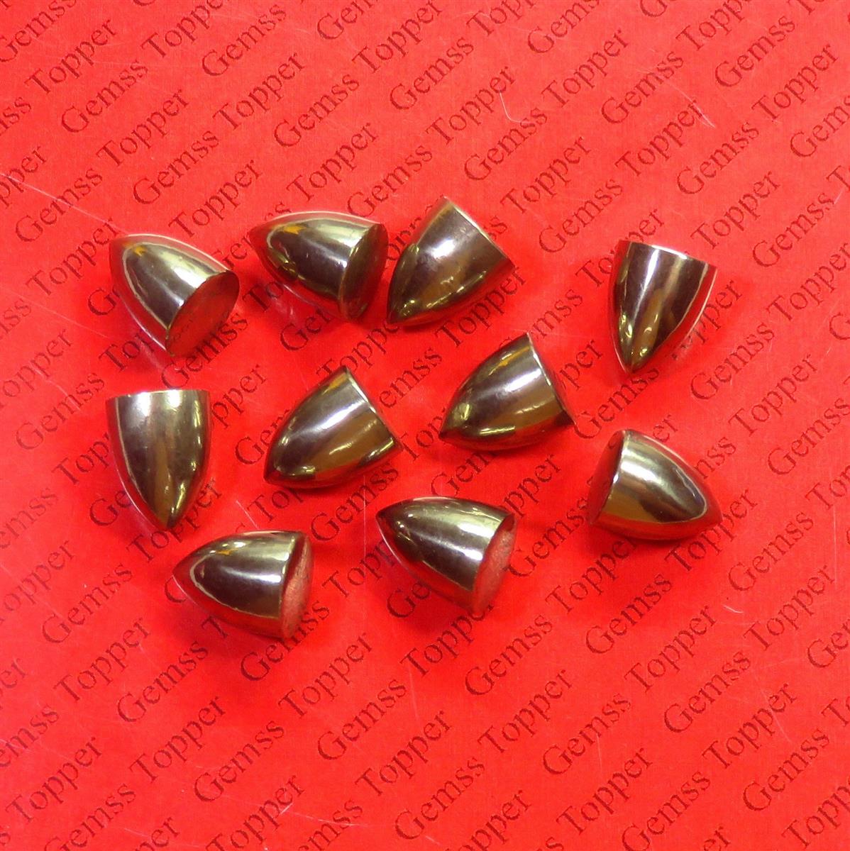 Pyrite 8x10 mm Bullet Cabochon